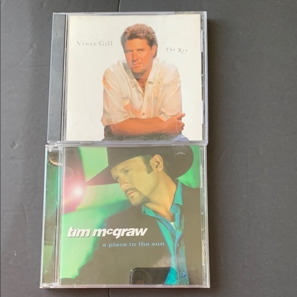 🔥🔥🔥2/12🔥🔥🔥Vince Gill The Key and Tim McGraw A Place in the Sun CDs